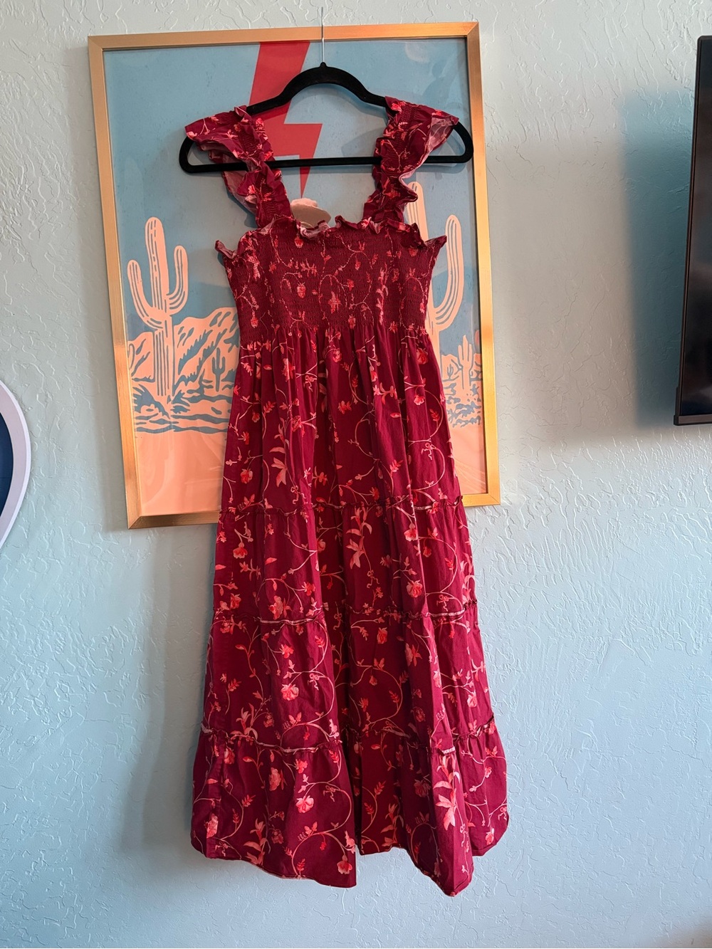Hill House Red Floral Maxi Dress